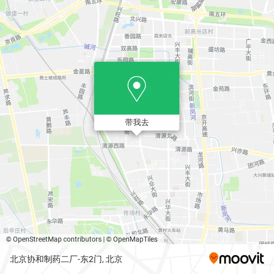 北京协和制药二厂-东2门地图
