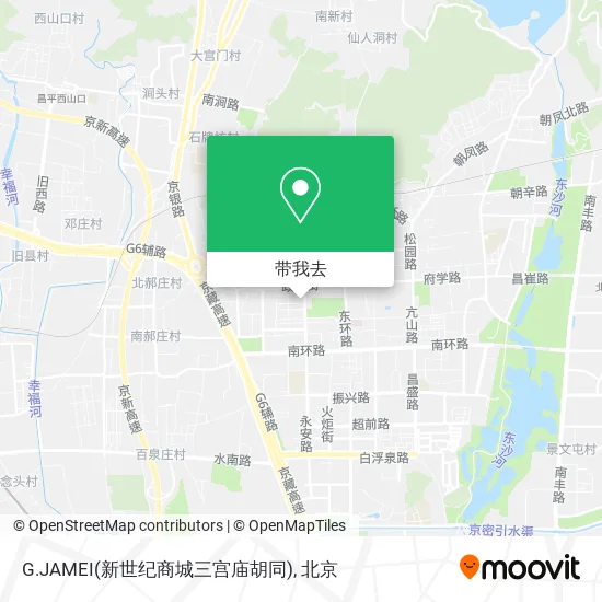 G.JAMEI(新世纪商城三宫庙胡同)地图