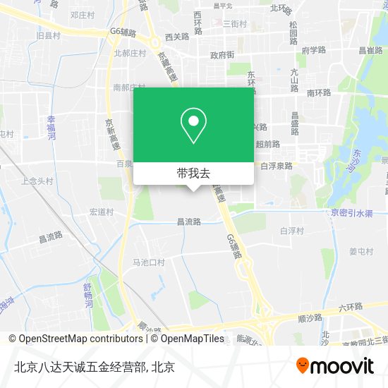 北京八达天诚五金经营部地图