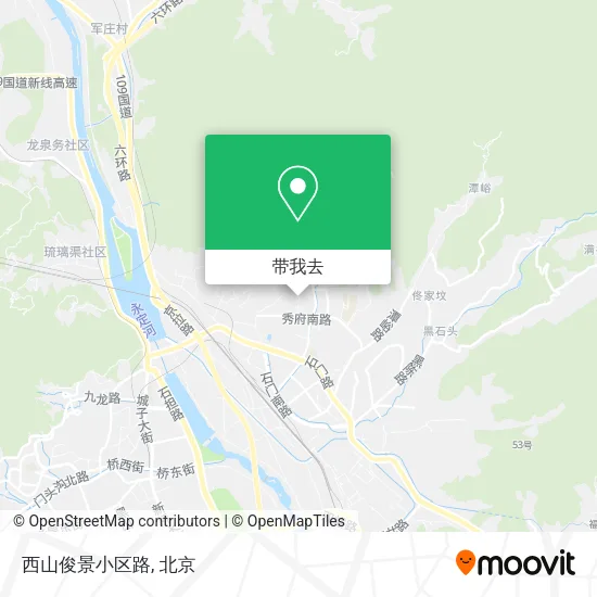 西山俊景小区路地图