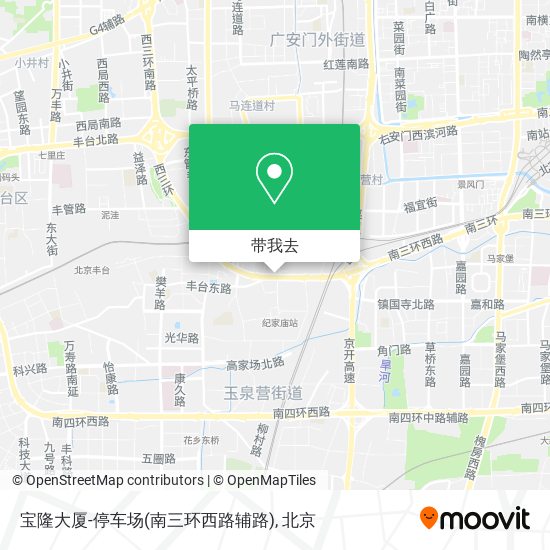 宝隆大厦-停车场(南三环西路辅路)地图