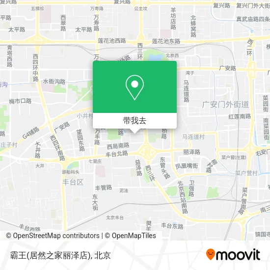 霸王(居然之家丽泽店)地图