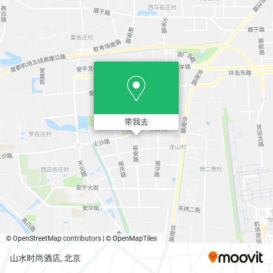 山水时尚酒店地图