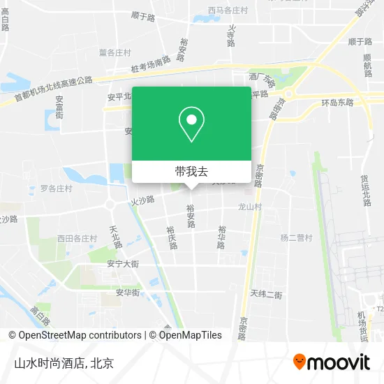 山水时尚酒店地图