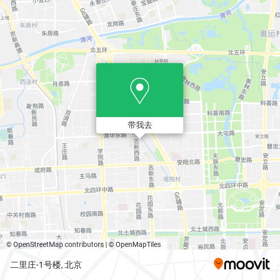 二里庄-1号楼地图