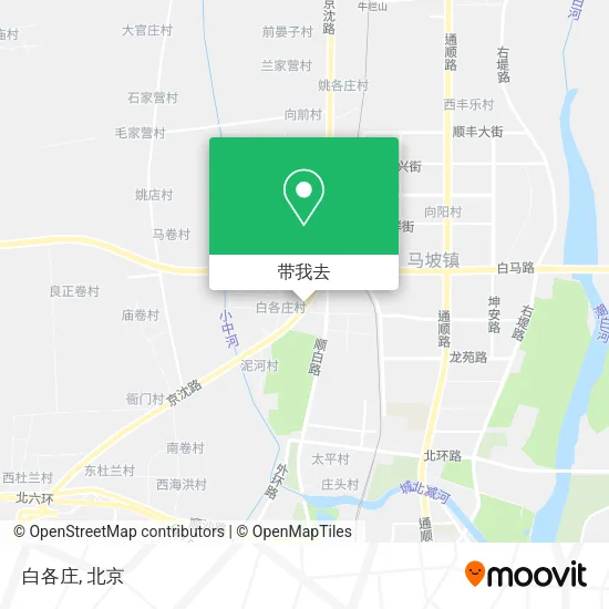白各庄地图