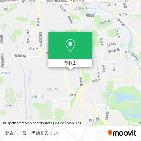 北京市一级一类幼儿园地图