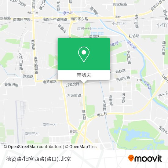 德贤路/旧宫西路(路口)地图