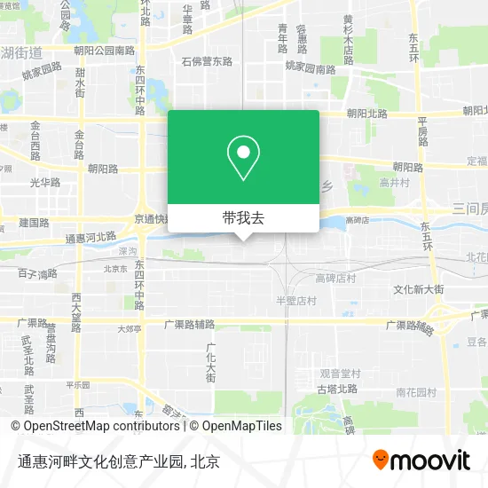 通惠河畔文化创意产业园地图