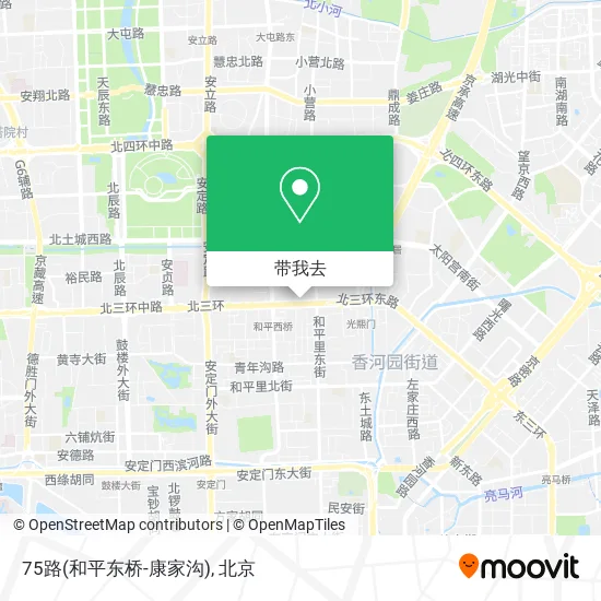 75路(和平东桥-康家沟)地图