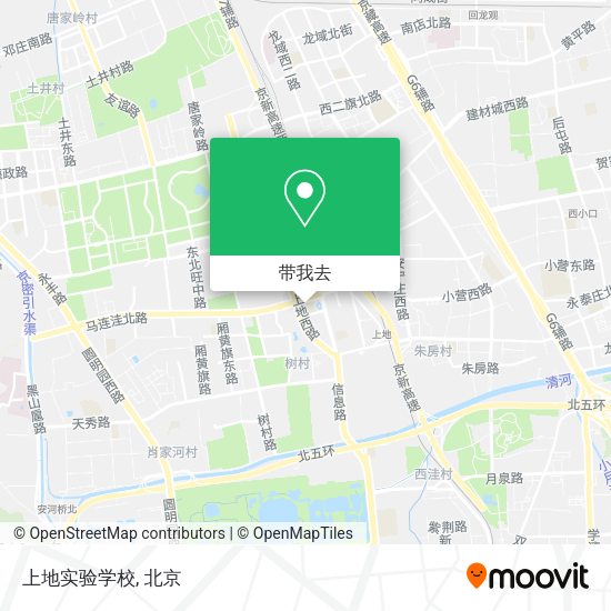 上地实验学校地图