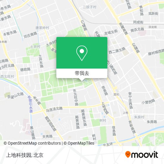 上地科技园地图
