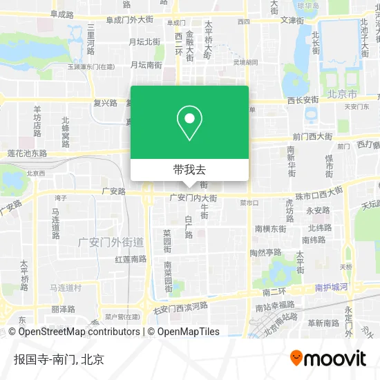 报国寺-南门地图