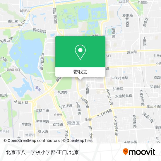 北京市八一学校小学部-正门地图