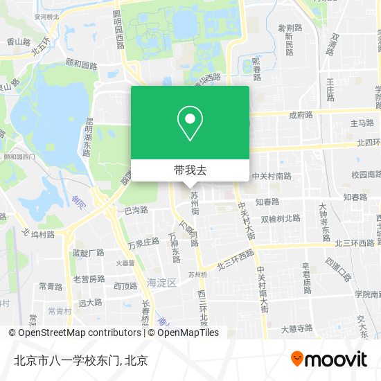 北京市八一学校东门地图