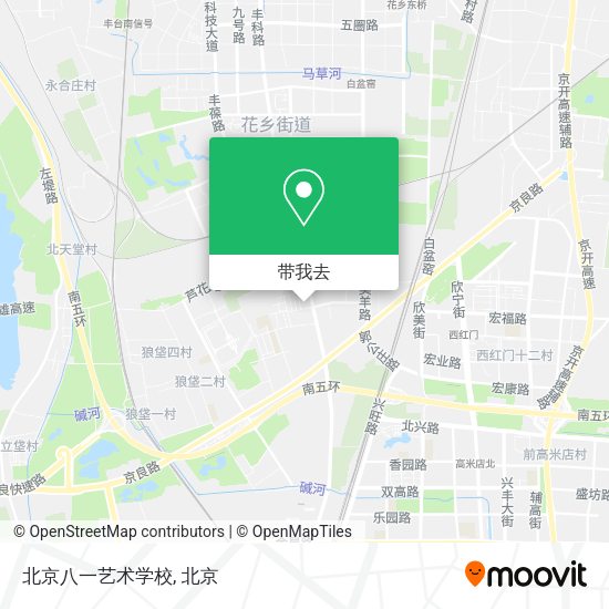 北京八一艺术学校地图