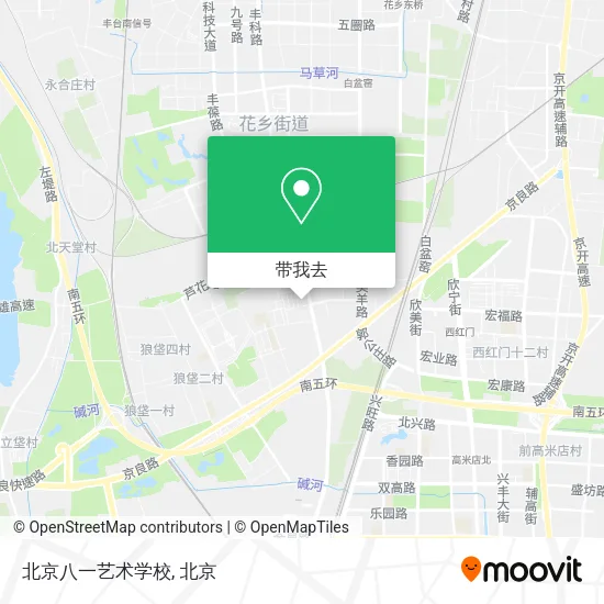 北京八一艺术学校地图
