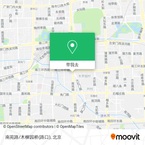 南苑路/木樨园桥(路口)地图