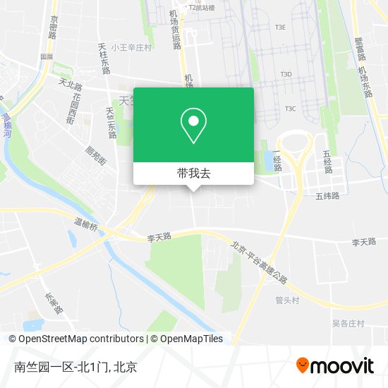南竺园一区-北1门地图