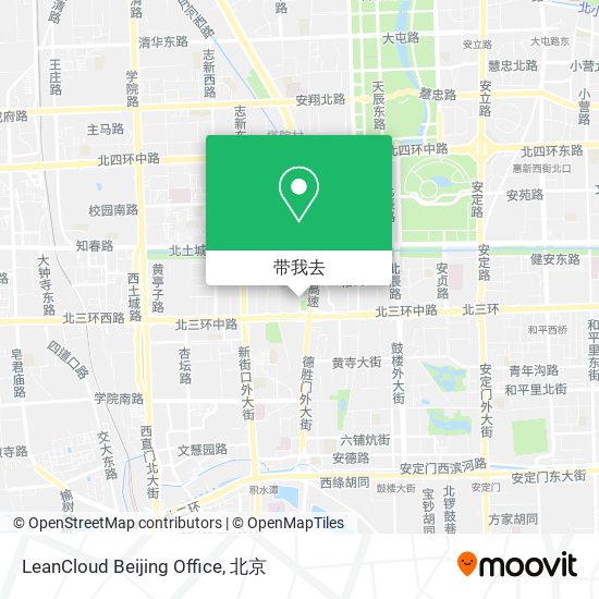 LeanCloud Beijing Office地图