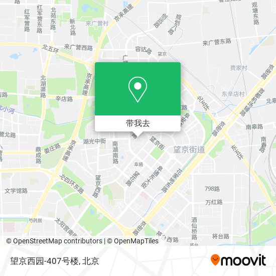 望京西园-407号楼地图
