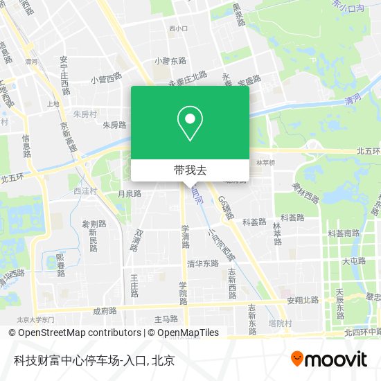 科技财富中心停车场-入口地图