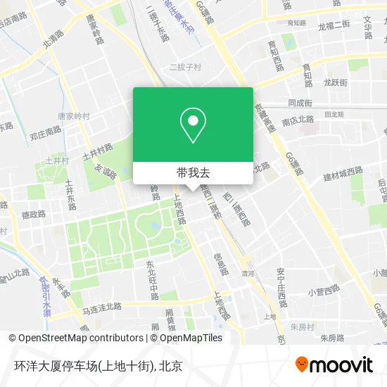 环洋大厦停车场(上地十街)地图