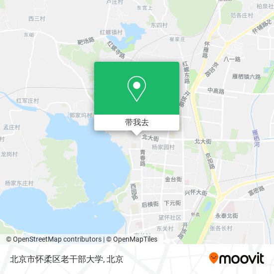 北京市怀柔区老干部大学地图