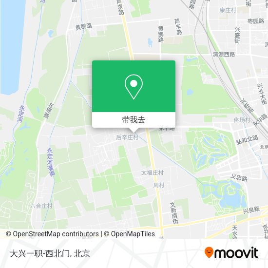 大兴一职-西北门地图