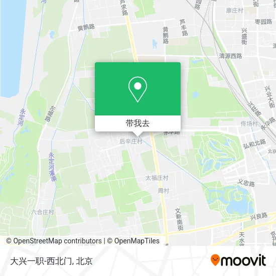 大兴一职-西北门地图