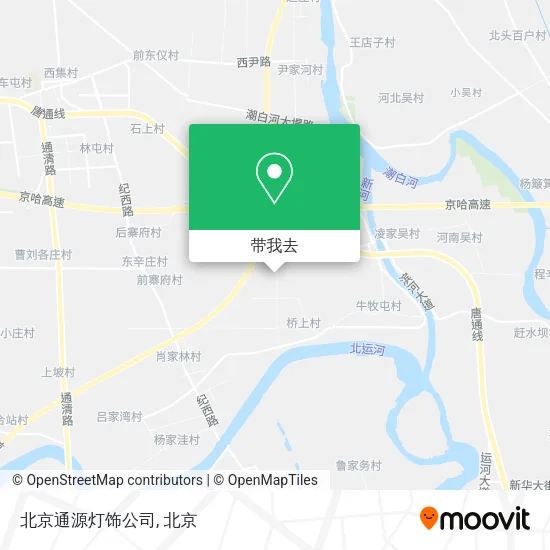 北京通源灯饰公司地图