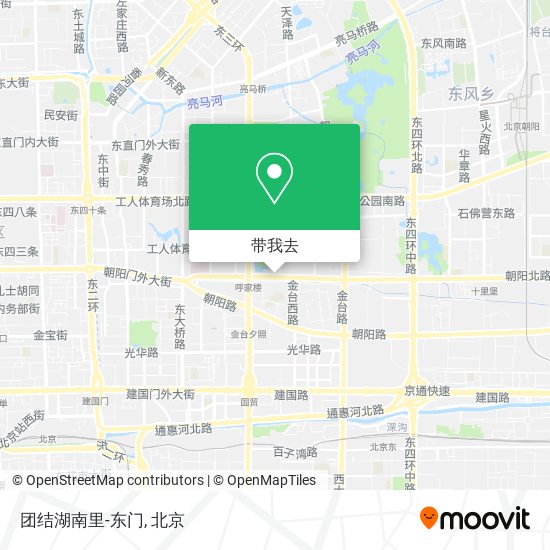 团结湖南里-东门地图