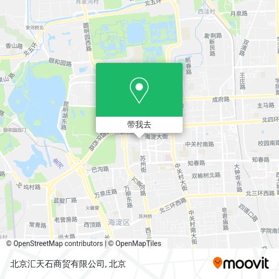 北京汇天石商贸有限公司地图