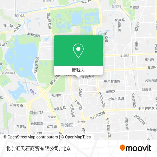 北京汇天石商贸有限公司地图