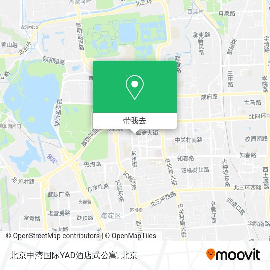 北京中湾国际YAD酒店式公寓地图