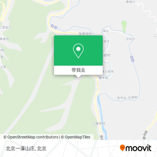 北京一瀑山庄地图