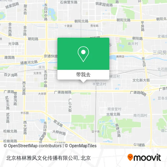 北京格林雅风文化传播有限公司地图