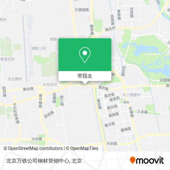 北京万铁公司钢材营销中心地图