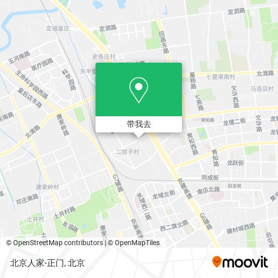 北京人家-正门地图