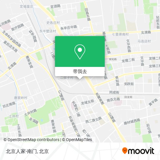 北京人家-南门地图