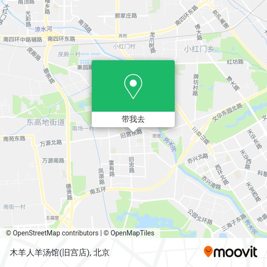 木羊人羊汤馆(旧宫店)地图
