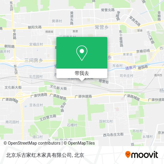 北京乐古家红木家具有限公司地图