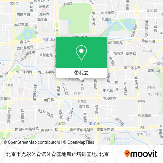 北京市光彩体育馆体育基地舞蹈培训基地地图