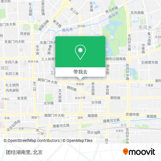 团结湖南里地图