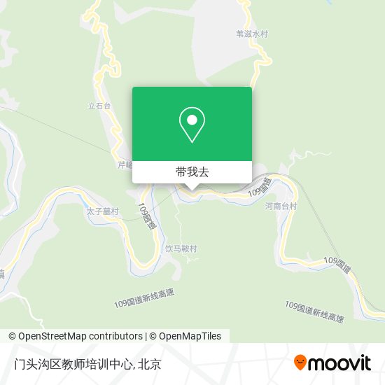 门头沟区教师培训中心地图