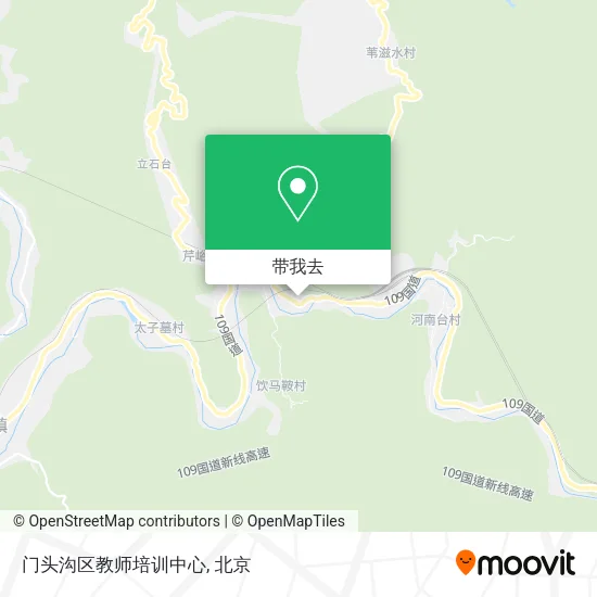 门头沟区教师培训中心地图