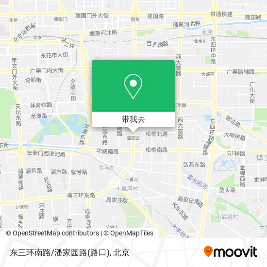 东三环南路/潘家园路(路口)地图