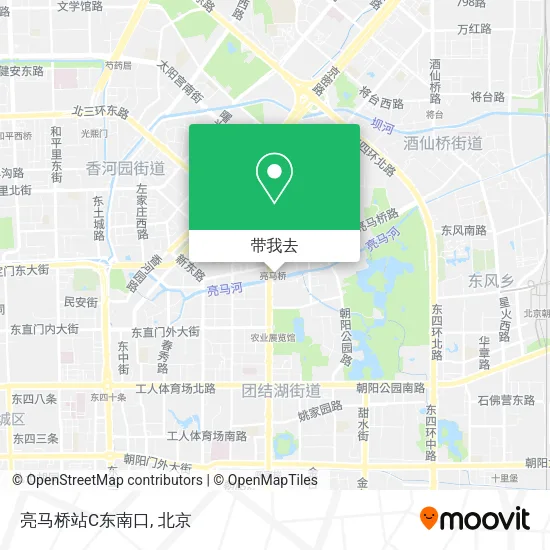 亮马桥站C东南口地图