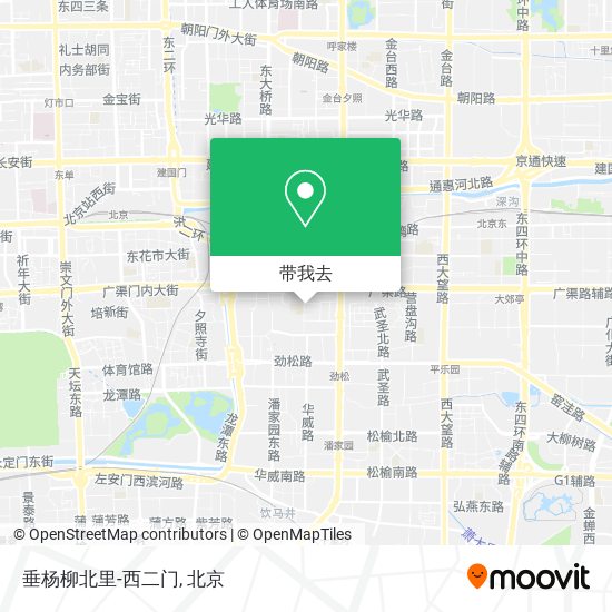 垂杨柳北里-西二门地图