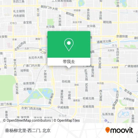 垂杨柳北里-西二门地图